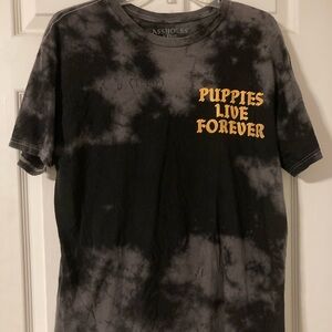 ALF Black and Gray Tie-Dye T-Shirt